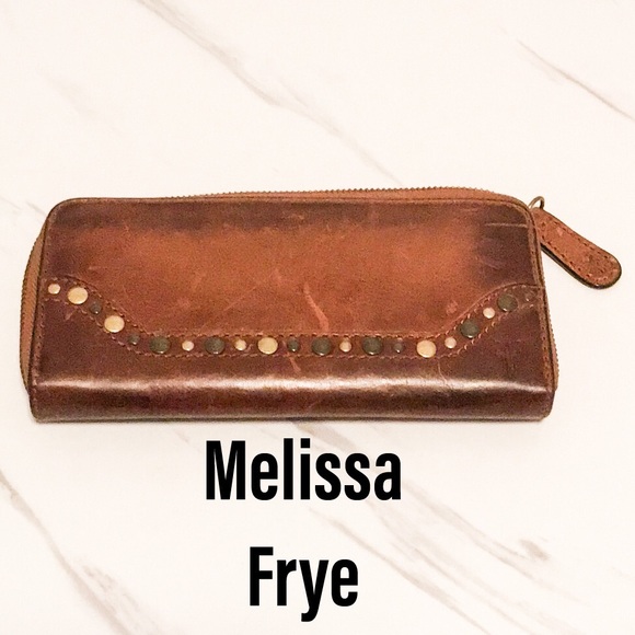 Frye Handbags - Frye Melissa studded mahogany wallet